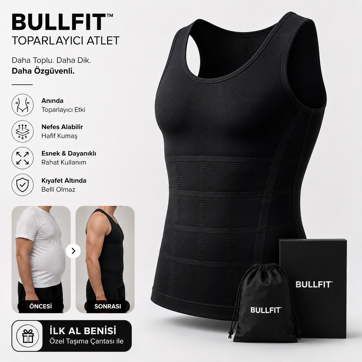 BullFit™ Anında Fit Görünüm Toparlayıcı Atlet